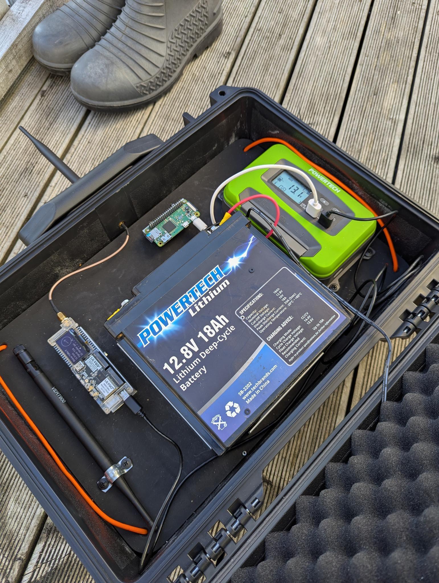 Inside, mostly battery + chips