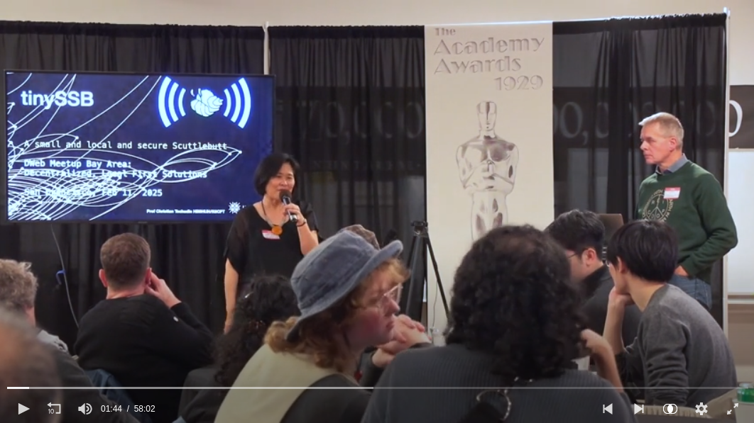 Presenting tinySSB at the Internet Archive