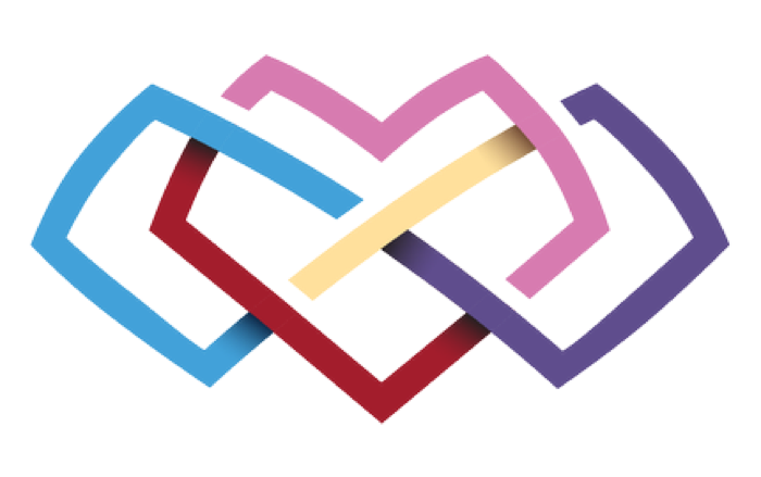 Multiamory's logo -- interlocking hearts forming an M